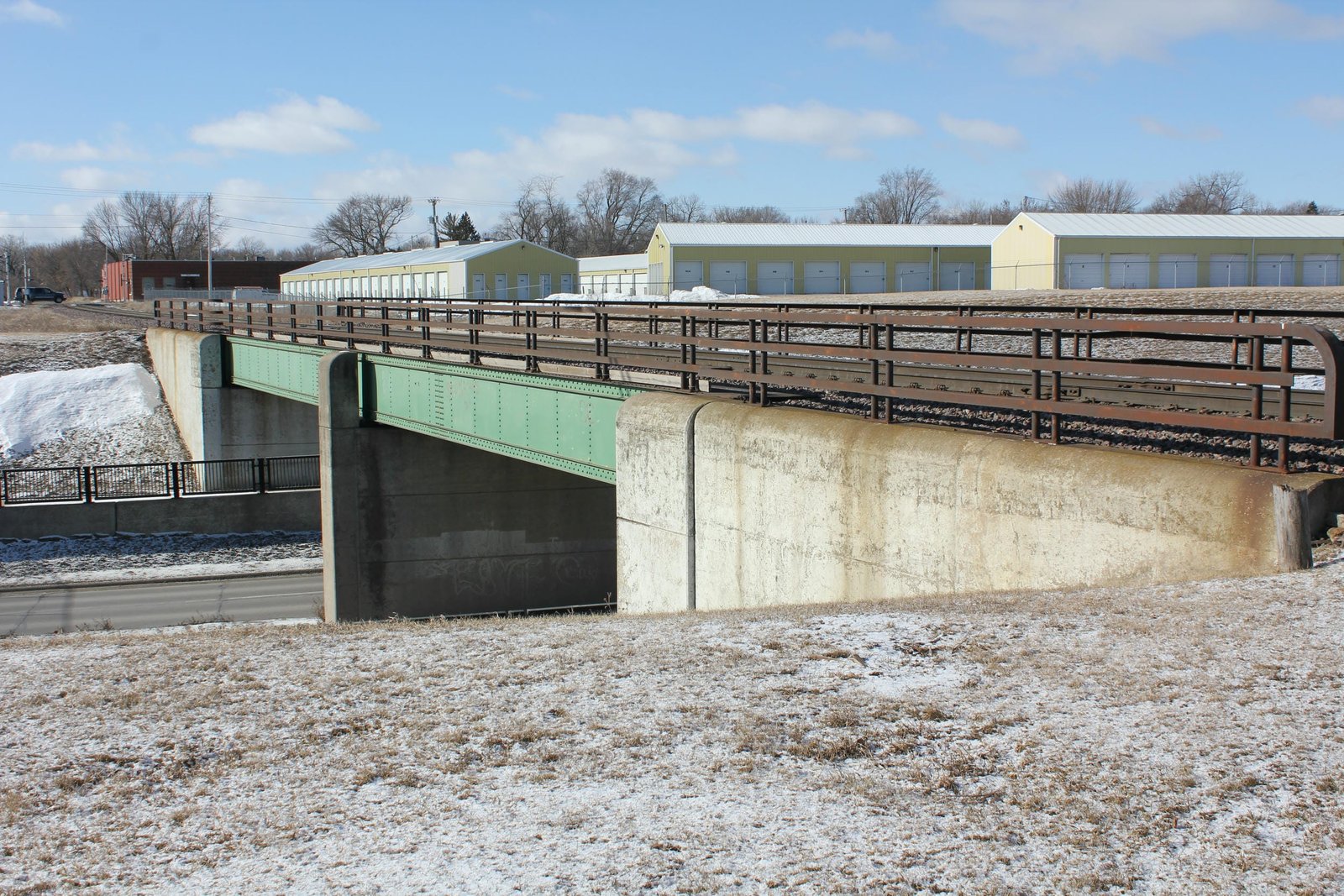 Looking south